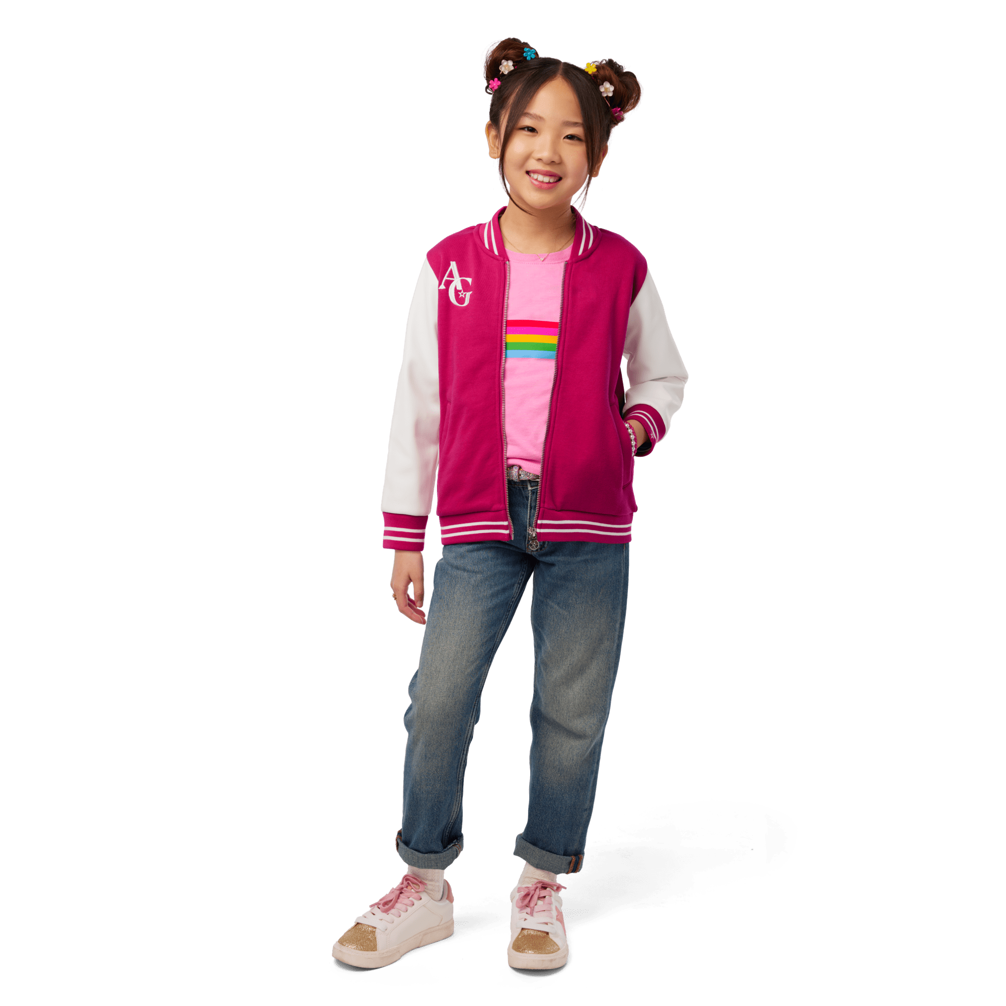 AG™ Star Squad Varsity Jacket for Girls