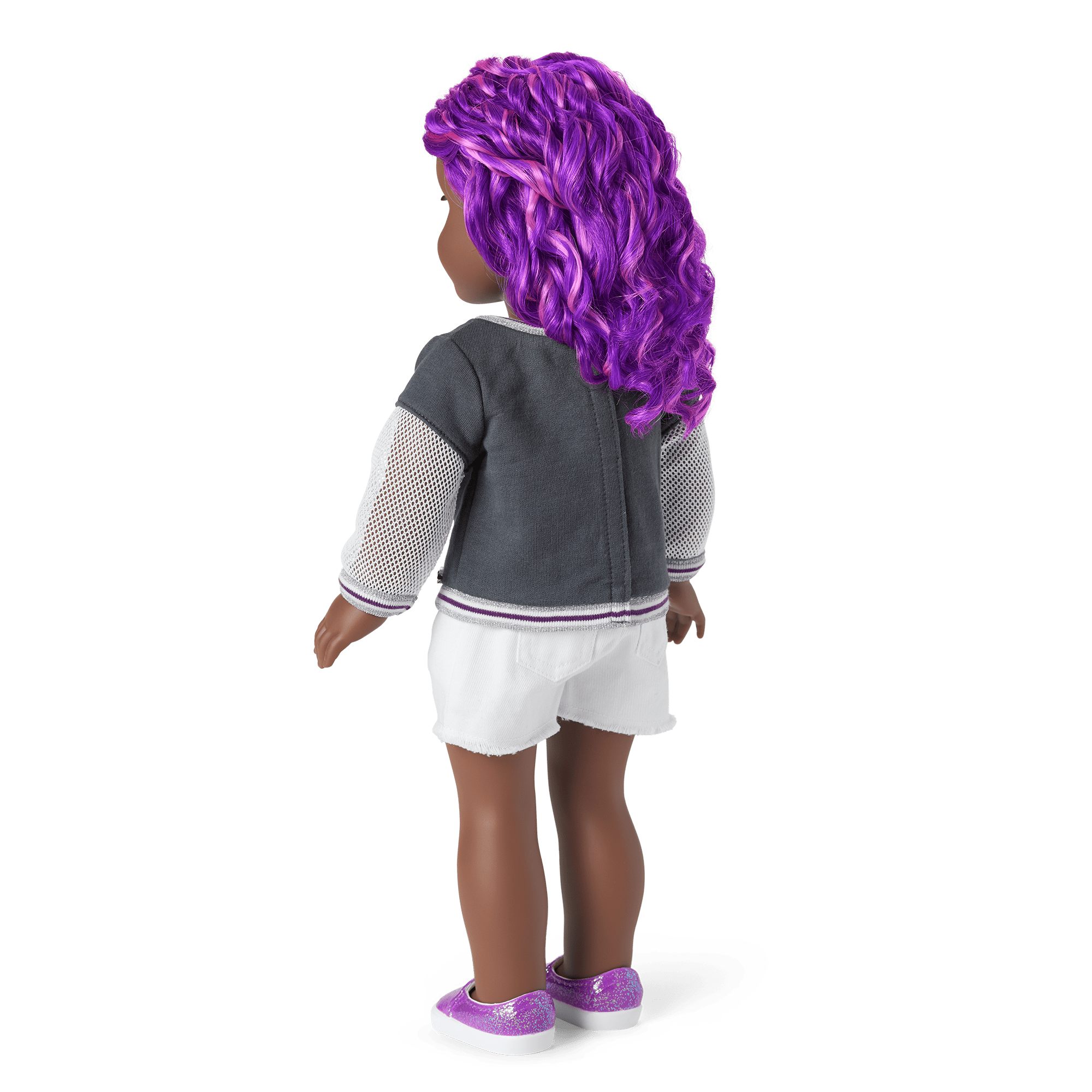 Truly Me™ 18-inch Doll #91 with curly purple hair - Image 3