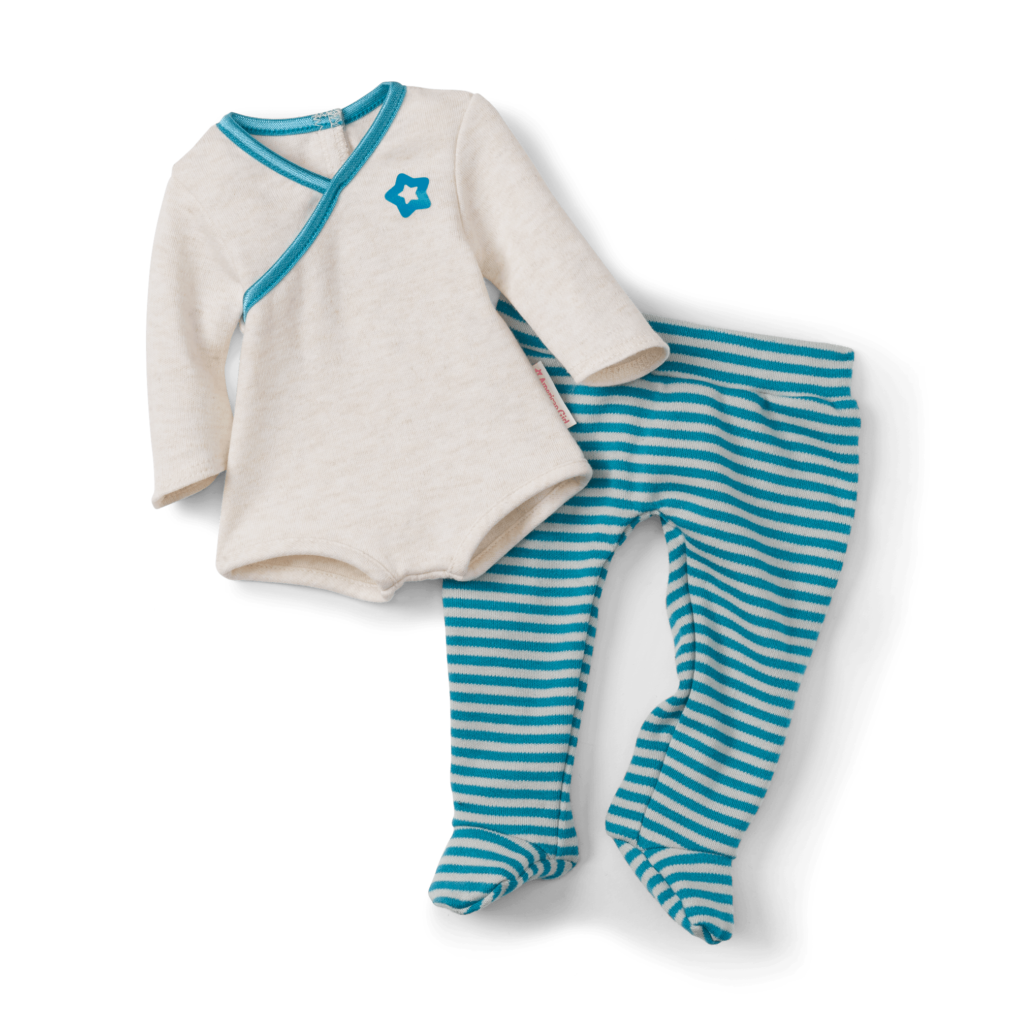 Bitty Baby® Doll #2 in Soft Blue + Bear Friend & Board Book - Image 2
